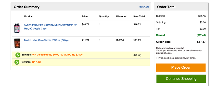 Displaying images in the checkout is good for ecommerce optimization