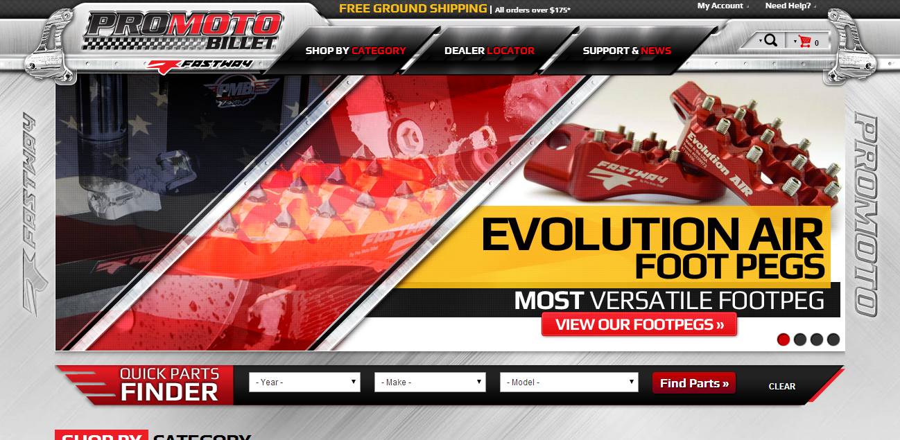 Pro Moto Billet Banner Example