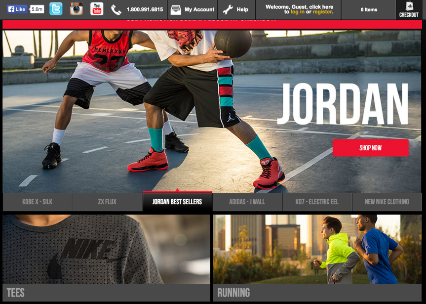 foot locker home page