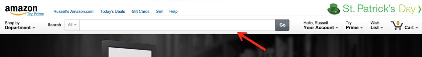 amazon search bar