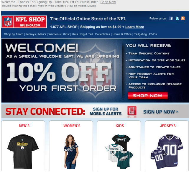 Email Marketing - NFL