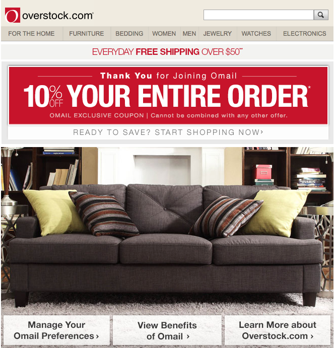 Overstock Images for Emails