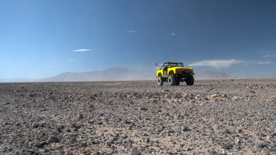Dana Nevins Yellow 1970 Ford Bronco in Action