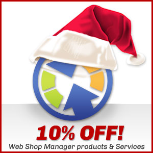 10% off Web Shop Manager products and services for Black Friday through Cyber Monday
