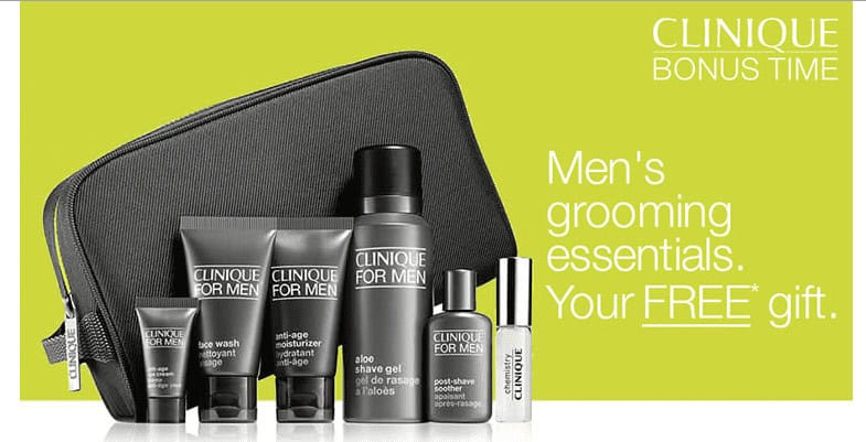 Clinique email targeting men, an example of customer segmentation