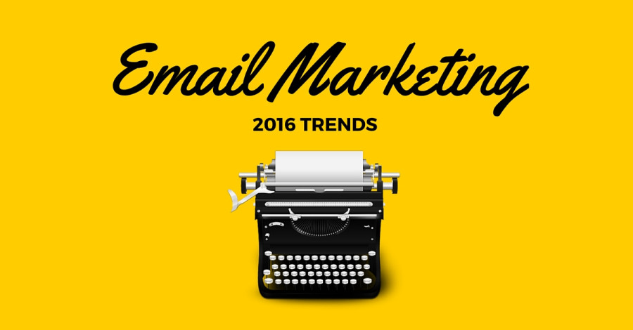 Infographic showing 2016 email and e-commerce trends for marketing success