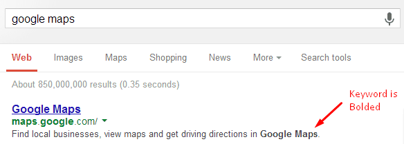 Example of Meta Description cut off by Google at 160 characters