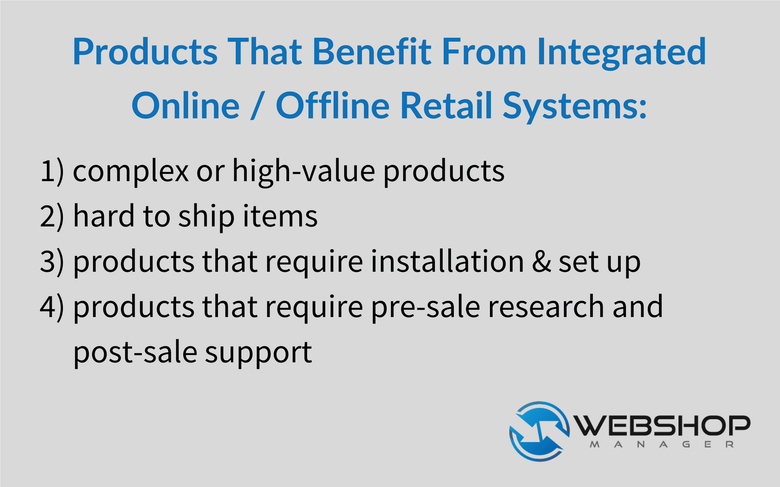Integrated online and offline retail systems for e-commerce products