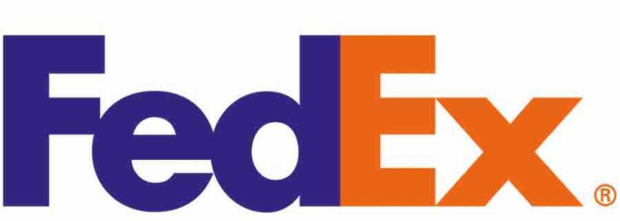 FedEx logo with the hidden arrow in the 