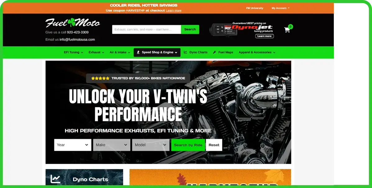 Fuelmoto homepage banner