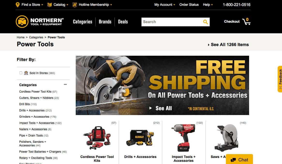 Example of clean and easy-to-navigate e-commerce web design for better conversion