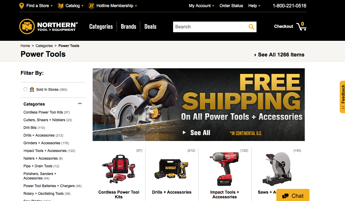 Example of clean and easy-to-navigate e-commerce web design for better conversion