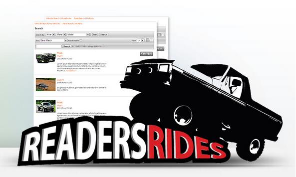 Readers Rides automotive classifieds platform on Web Shop Manager site