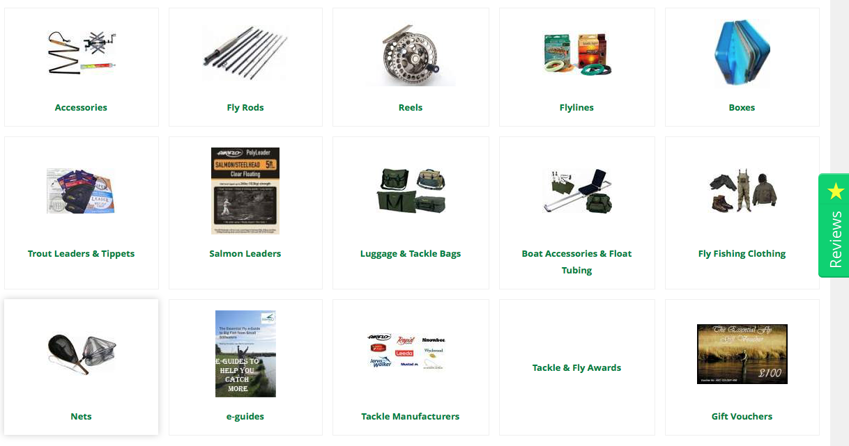 The Essential Fly website, appealing to Baby Boomers interested in fishing hobby